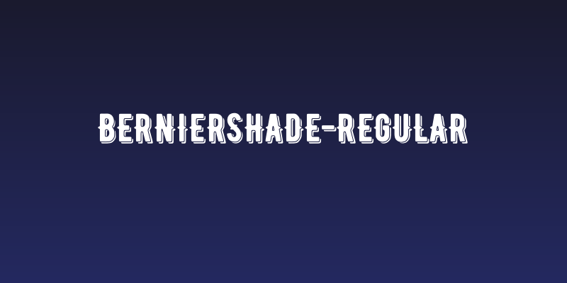 BERNIERShade-Regular Social Header