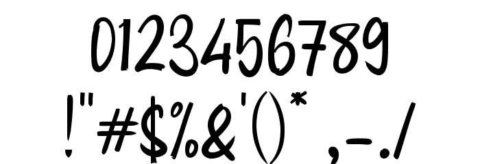 BESAR Font OTHER CHARS