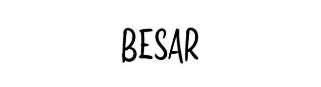 BESAR  Frei Schriftart Herunterladen