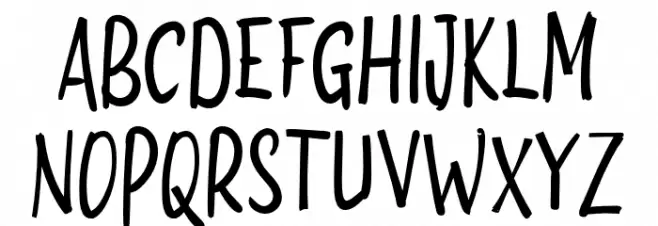 BESAR Font Litere mari