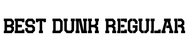 BEST DUNK Regular  Fuentes Gratis Descargar