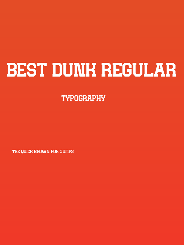 BEST DUNK Regular Poster