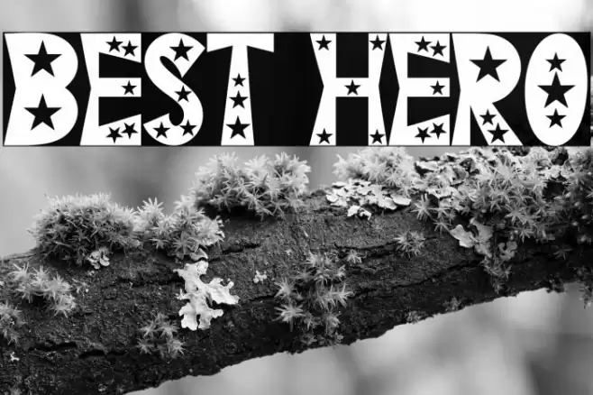 BEST HERO Font examples
