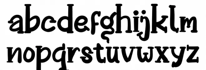 BETROLY Caratteri MINUSCOLO