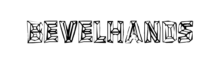 BEVELHANDS  Frei Schriftart Herunterladen