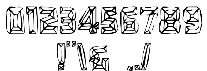 BEVELHANDS Font OTHER CHARS