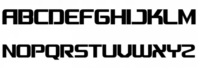 BEXTRA Regular Font UPPERCASE