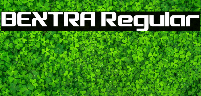 BEXTRA Regular Font examples