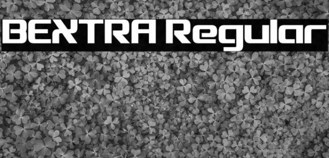 BEXTRA Regular फ़ॉन्ट examples