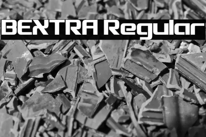 BEXTRA Regular फ़ॉन्ट examples