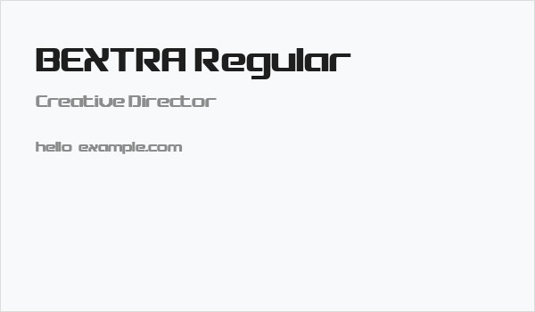 BEXTRA Regular Business Card