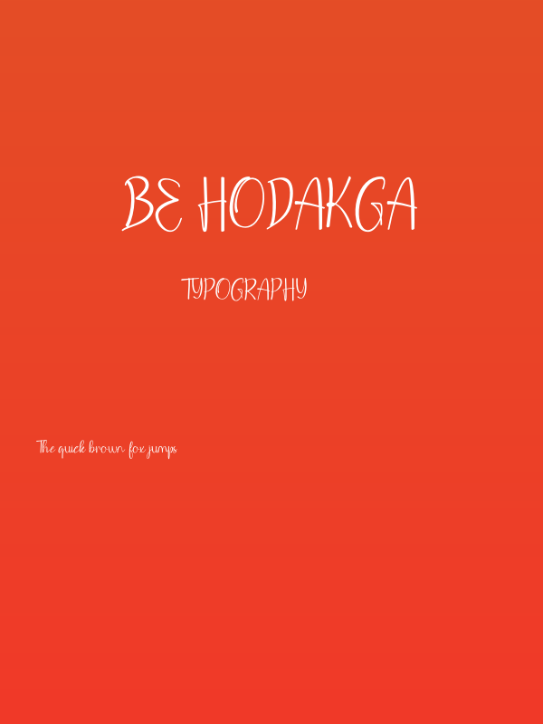 Be Hodakga Poster