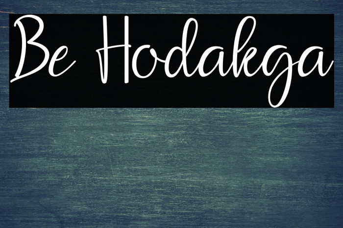 Be Hodakga Example 1