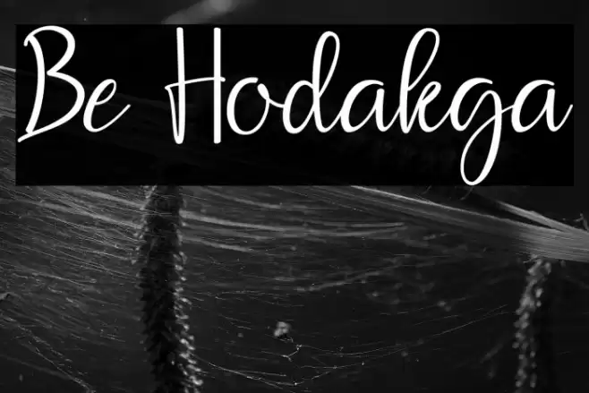 Be Hodakga Font examples