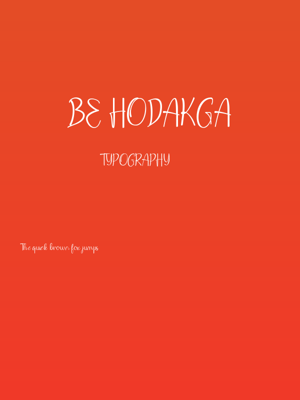 Be Hodakga Poster