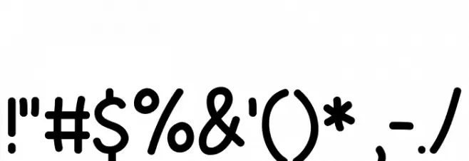 Be Honest Font OTHER CHARS