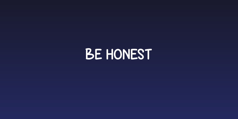 Be Honest Social Header