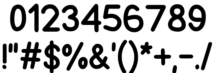 Be Kind To The Earth Font OTHER CHARS