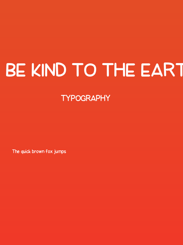 Be Kind To The Earth Poster