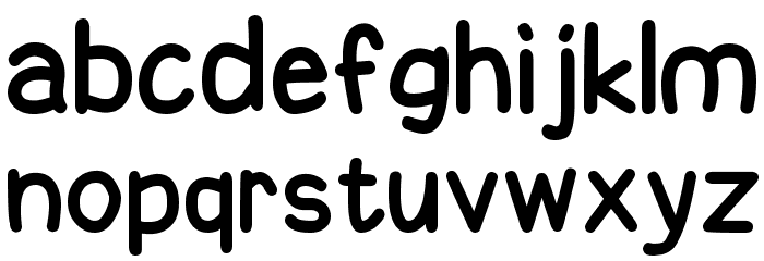 Be Kind To The Earth Font LOWERCASE