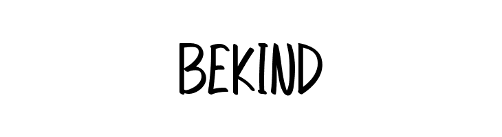 Be Kind  Fuentes Gratis Descargar