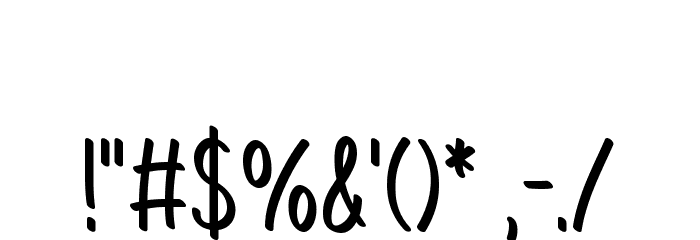 Be Kind Font OTHER CHARS