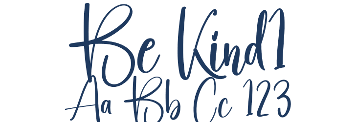Be Kind1 Font Preview