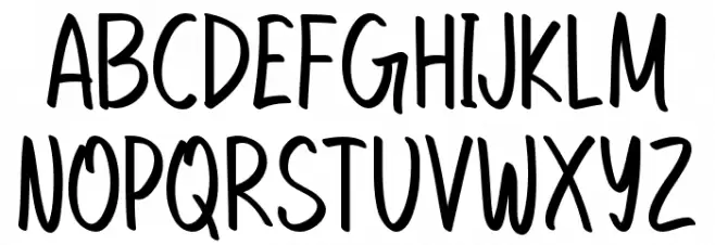 Be Kind Font UPPERCASE