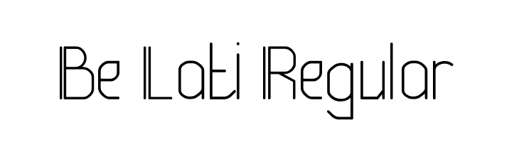 Be Lati Regular  font caratteri gratis