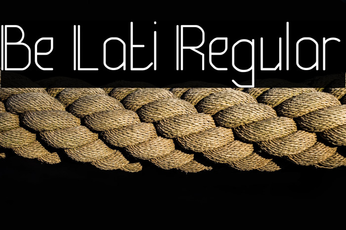 Be Lati Regular Example 3
