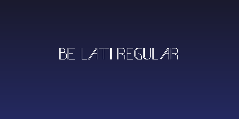 Be Lati Regular Social Header