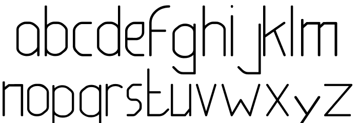 Be Lati Regular Font LOWERCASE