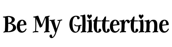 Be My Glittertine  フリーフォントのダウンロード