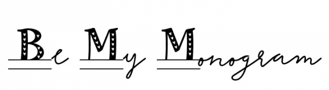 Be My Monogram  Descarca Fonturi Gratis