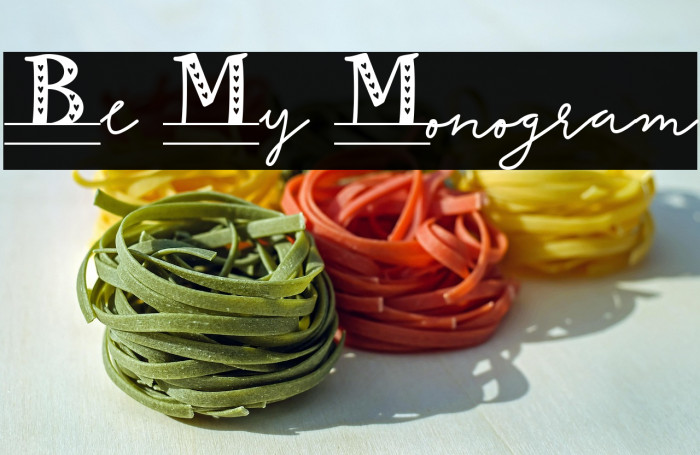 Be My Monogram Example 1