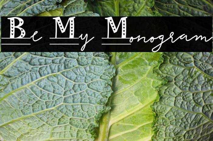 Be My Monogram Example 2