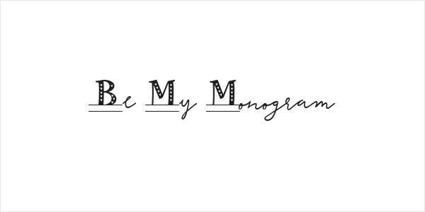 Be My Monogram Logo
