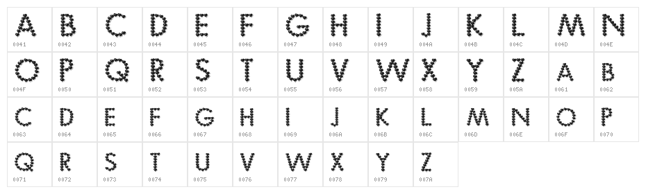 Be My Valentine Character Map