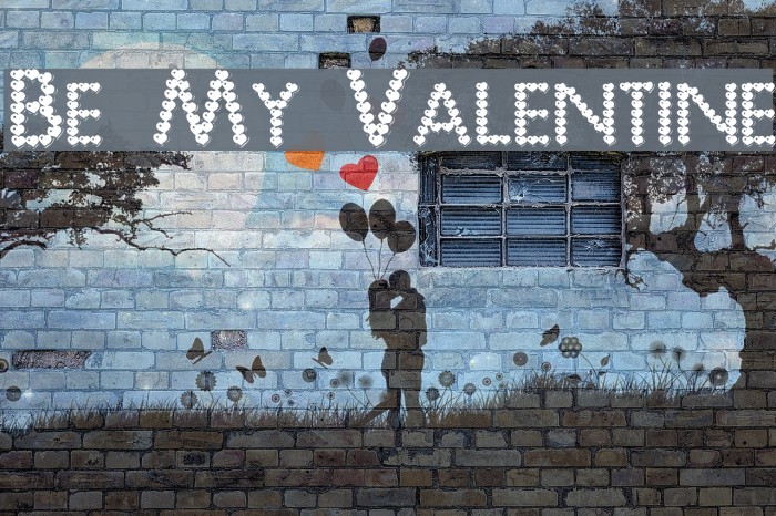 Be My Valentine Font examples