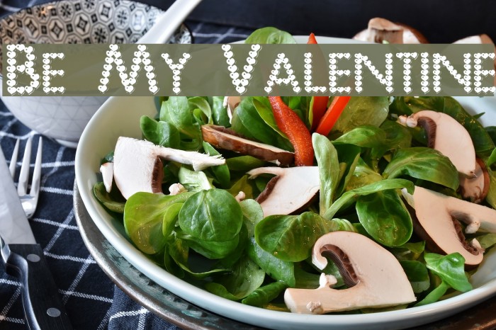 Be My Valentine Font examples
