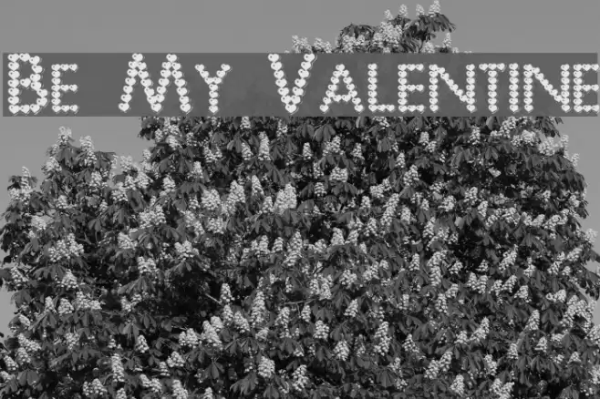 Be My Valentine Font examples