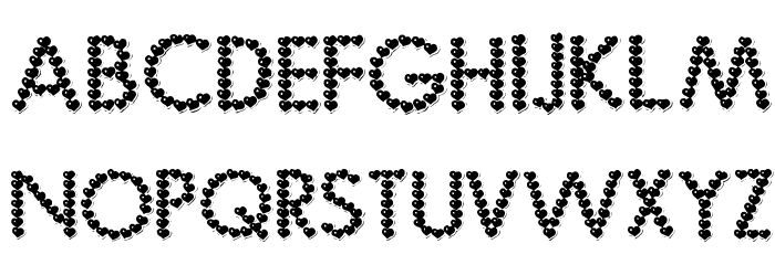 Be My Valentine Font Litere mici