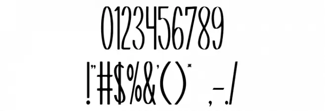 Be Natural Font OTHER CHARS