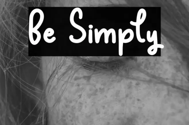 Be Simply Font examples
