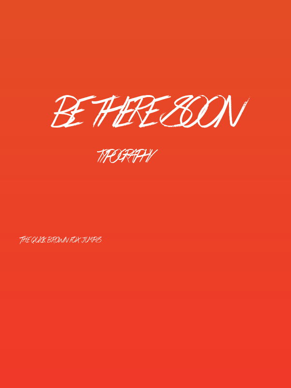 Be There Soon Poster