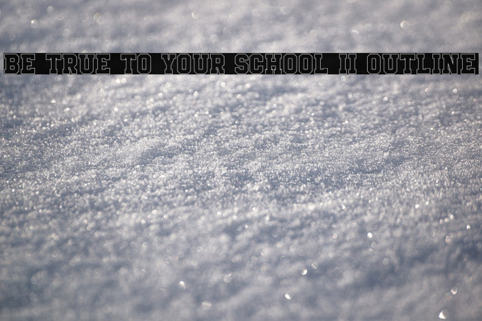 Be True To Your School II Outline Example 1