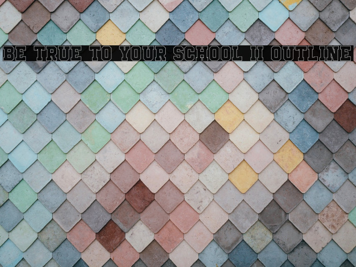 Be True To Your School II Outline Example 3