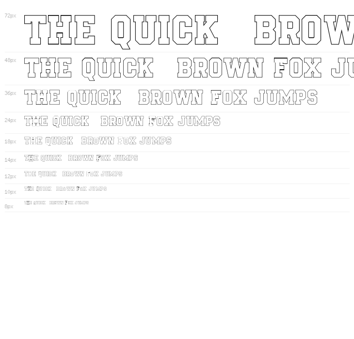 Be True To Your School II Outline Waterfall