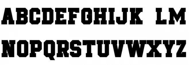 Be True To Your School II Solid Font LOWERCASE