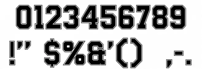 Be True To Your School Regular Font OTHER CHARS